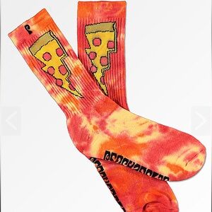 Psockadelic Doughnut Pizza Tie Dye Socks